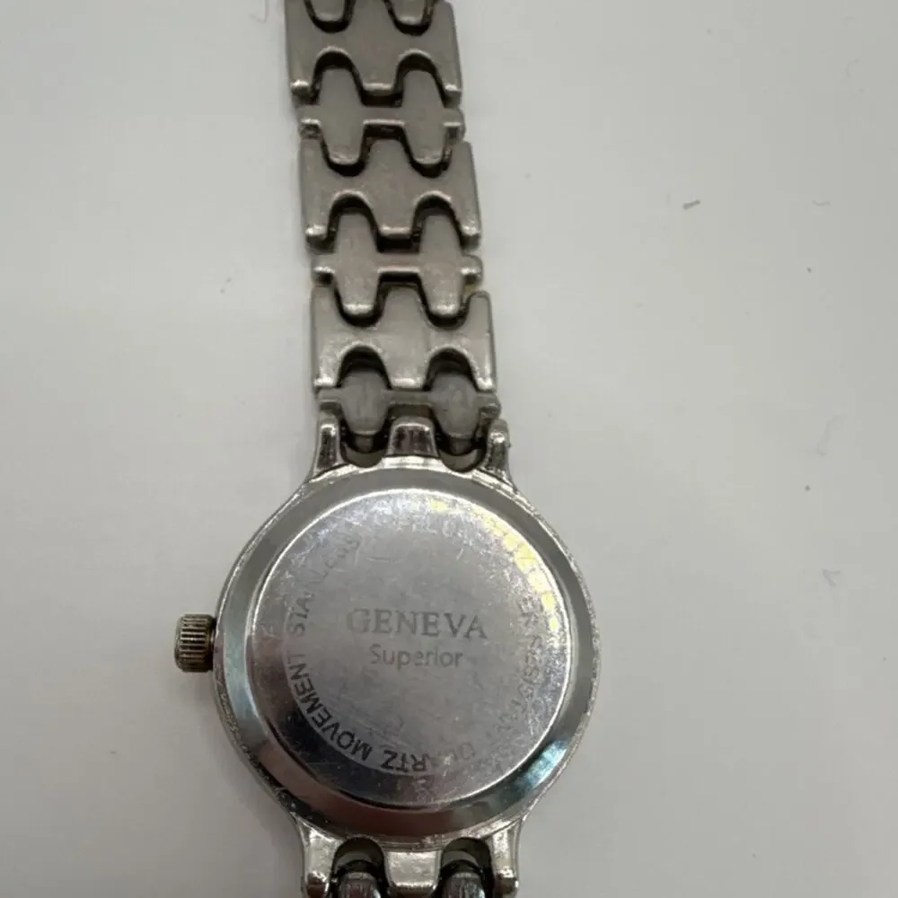 Geneva Superior Women's Quartz Analog Two-Tone Bracelet White Dial Watch